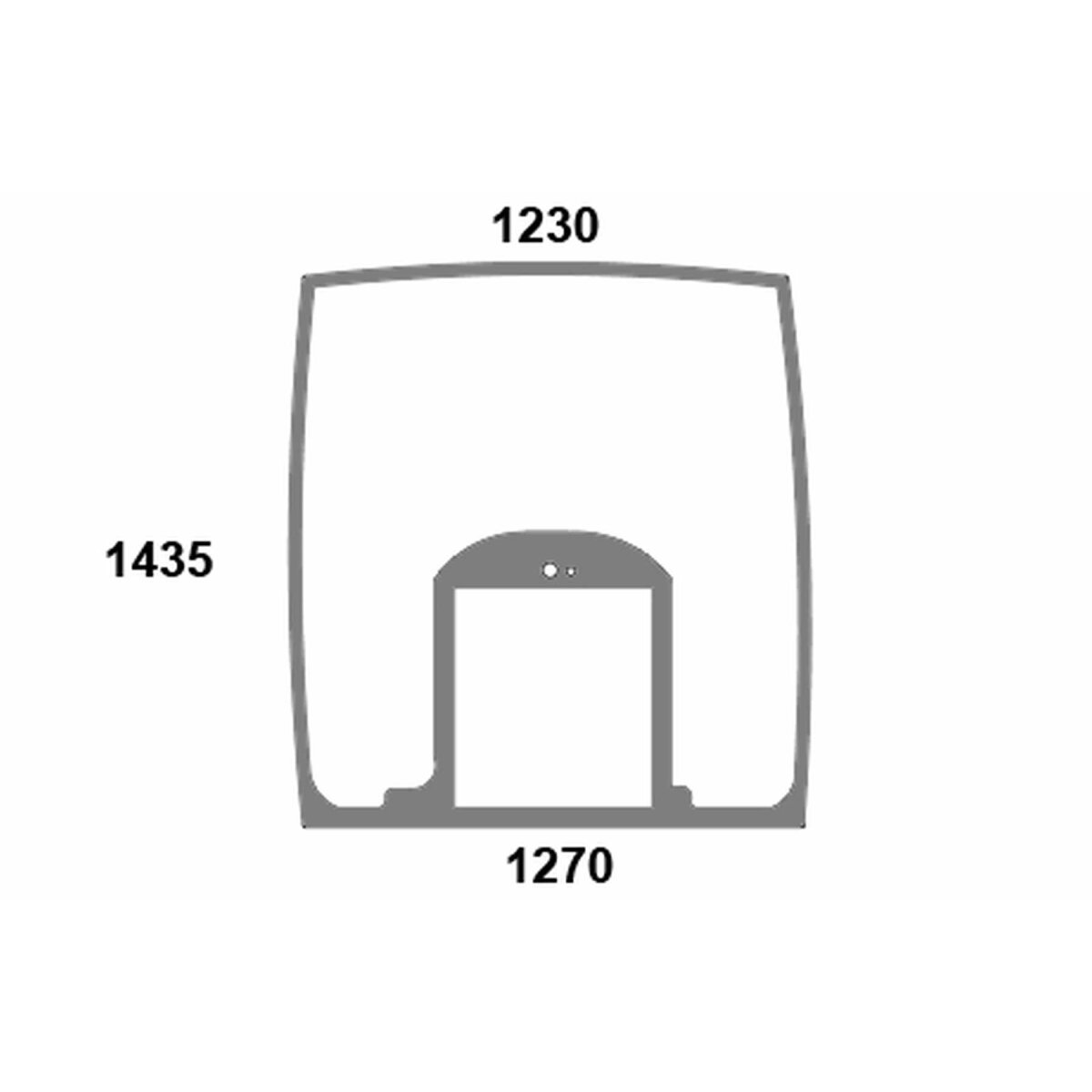 Frontscheibe - Fendt G931812041010 Serie Fendt 819, 822, 824, 826, 828, 922, 924, 927, 930, 933, 936, 939