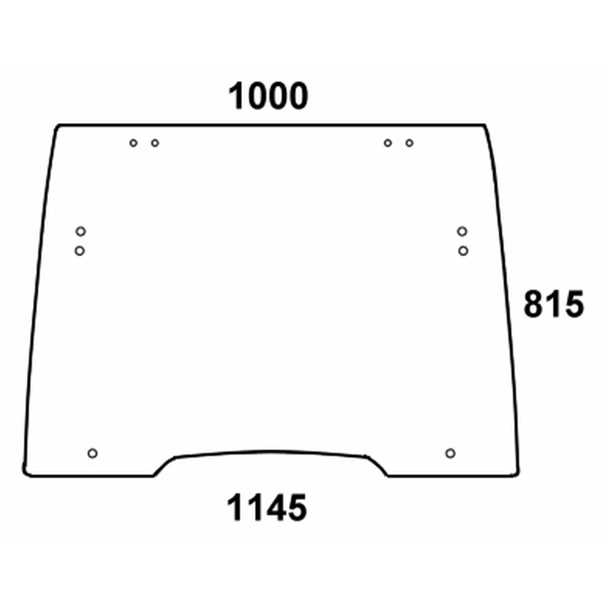 Frontscheibe - Fiat 82003391 - Kabine L - Serie Serie L 60, 65, 75, 85, 95