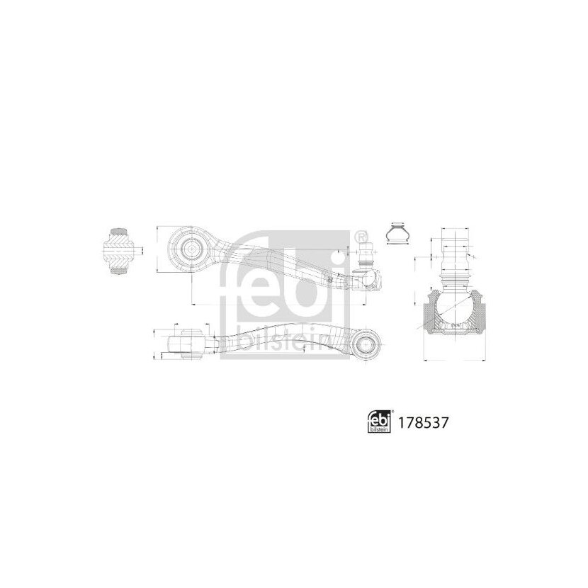 FEBI BILSTEIN Lenker, Radaufhängung 178537 für 4H0 407 510 A