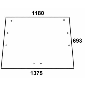Heckscheibe - Ford 520590 - Kabine Ford Fritzmeier Europa...