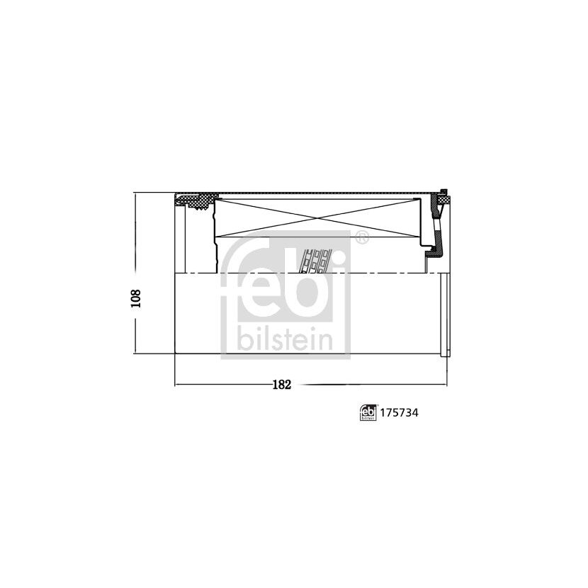 FEBI BILSTEIN Kraftstofffilter 175734 für BH0X-9N074-AA