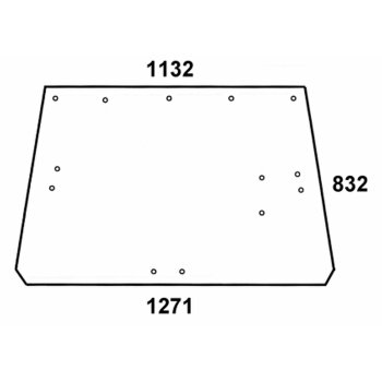 Heckscheibe - John Deere L36606 - Kabine SG-2 ab...