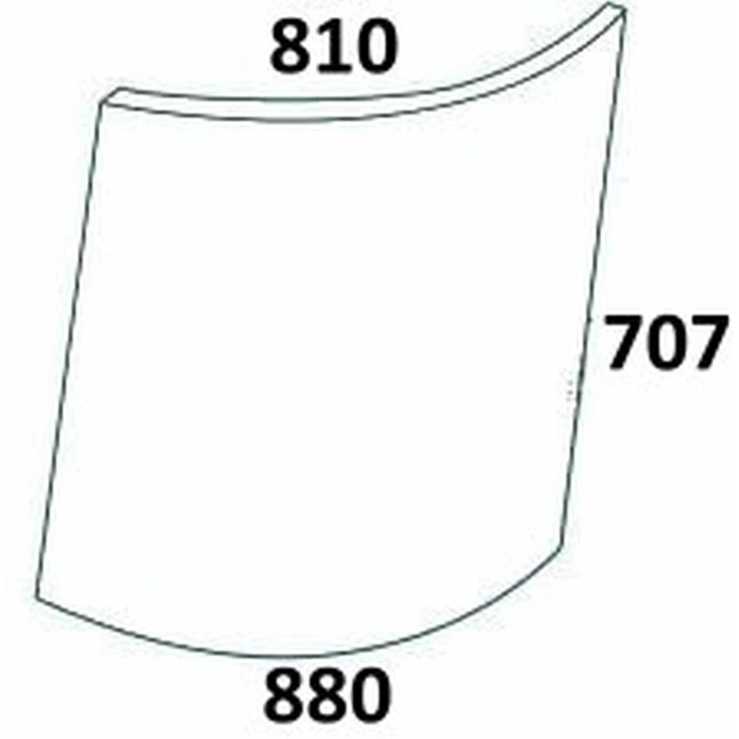 Frontscheibe oben rechts - John Deere R50753