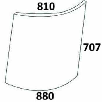 Frontscheibe oben rechts - John Deere R50753