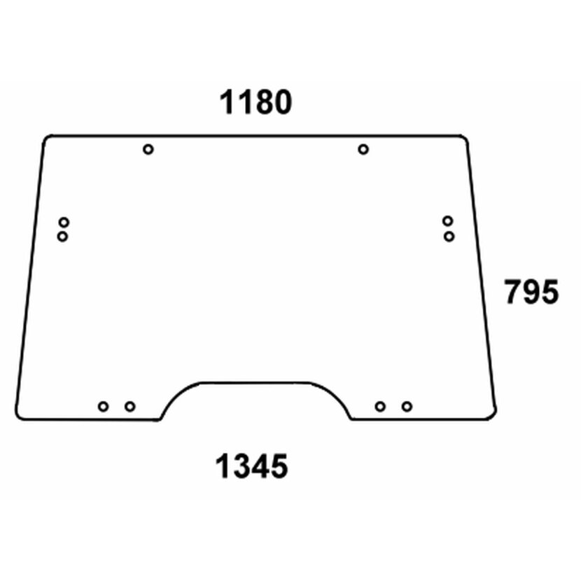 Frontscheibe - John Deere L171338,L112972 - Kabine 6000 und SE, 6010 und SE Serie 6100, 6200, 6300, 6400, 6506, 6600, 6800, 6900. 6010, 6110, 6210, 6310, 6410, 6510, 6610, 6810, 6910