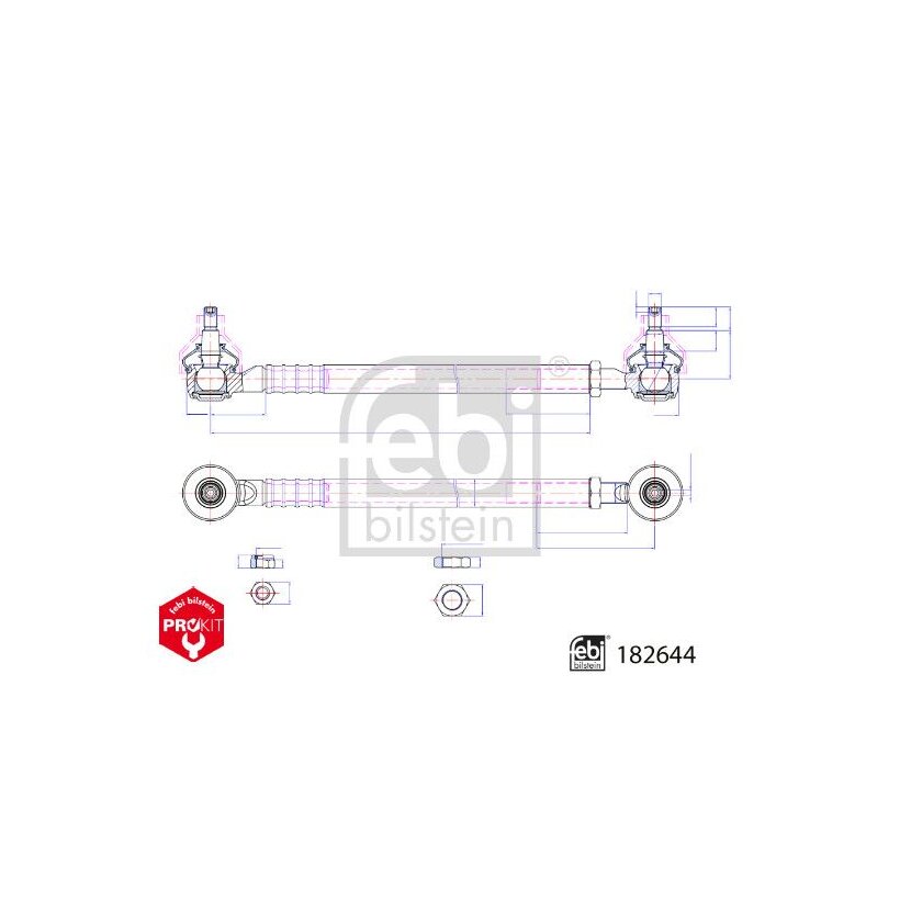 FEBI BILSTEIN Spurstange 182644 für 02382758