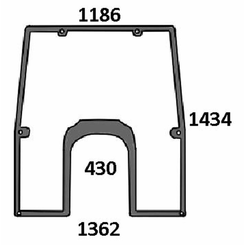 Frontscheibe Panorama - John Deere L213348,L173349, L166877 - Kabine 6030, 6030 Premium, 7030 Premium Serie 6130, 6230, 6330, 6430, 6530, 6534, 6630, 6830, 6930 6230 Premium, 6330 Premium, 6430 Premium, 6530 Premium, 6534 Premium, 6630 Premium, 6830 Premi