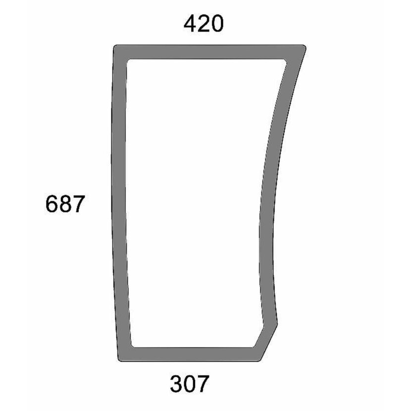 Frontscheibe unten rechts - Lamborghini 0.012.1434.0/10 - Kabine Nitro Tier 4 I Nitro HI-Pofile Nitro Tier 4 I VRT R6 + R6 Tier 3 R6 HI-Profile Serie Nitro 100 T4 I , 110 T4 I, 120 T4 I, 130 T4 I Nitro 100 T4 I , 110 T4 I, 120 T4 I, 130 T4 I - HI-Profile