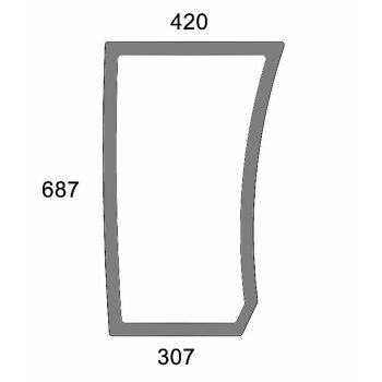 Frontscheibe unten rechts - Lamborghini 0.012.1434.0/10 -...