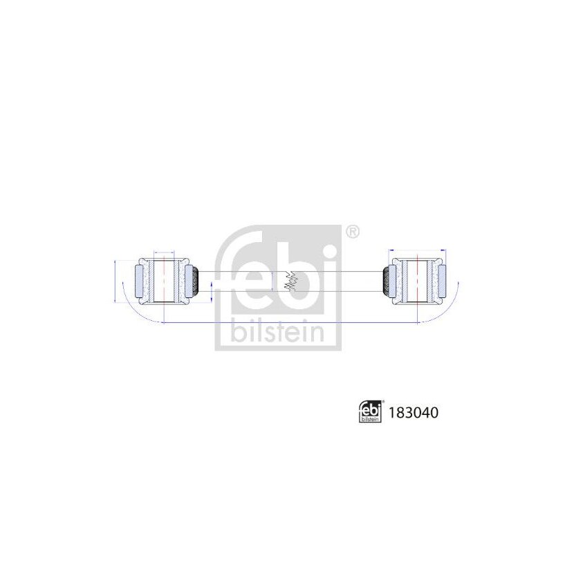 FEBI BILSTEIN Stange/Strebe, Stabilisator 183040 für A907 320 41 01