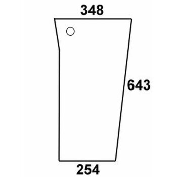 Frontscheibe unten links - MF 3901105M1 - Kabine Serie...