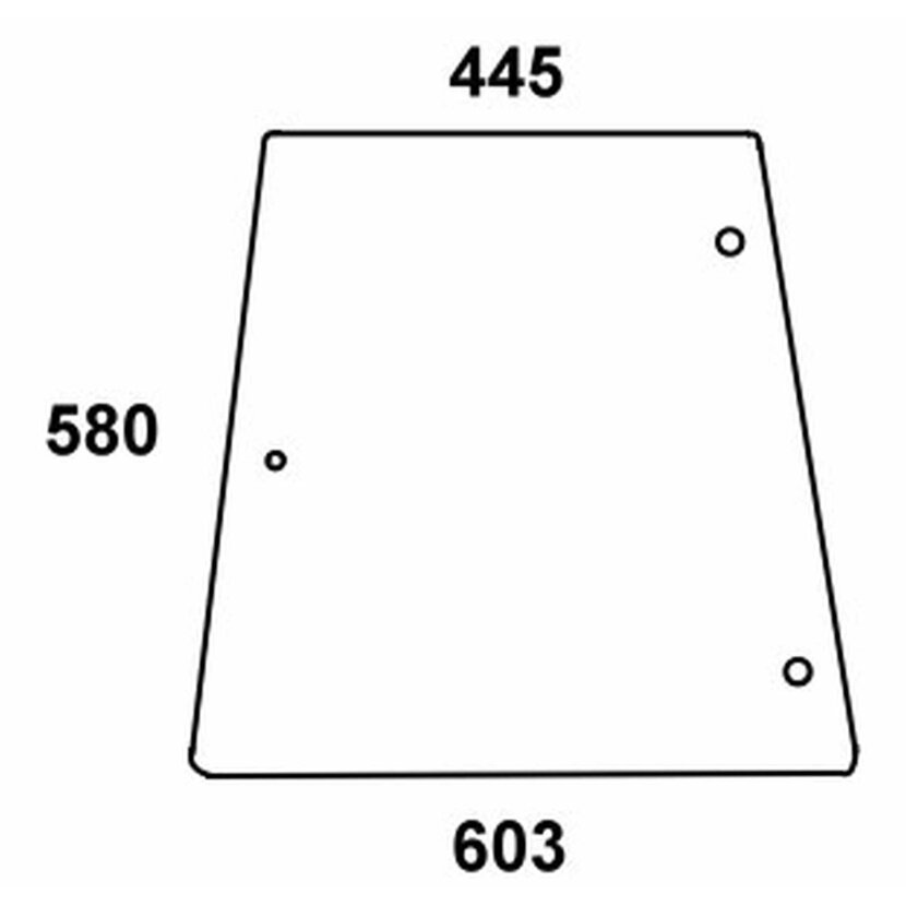 Seitenscheibe - MF 3476127M1 - Kabine Serie 300 Serie 342,350, 352, 355, 360, 362, 362, 362N, 365, 372 N, 375, 382N 390, 390T, 396, 398, 399
