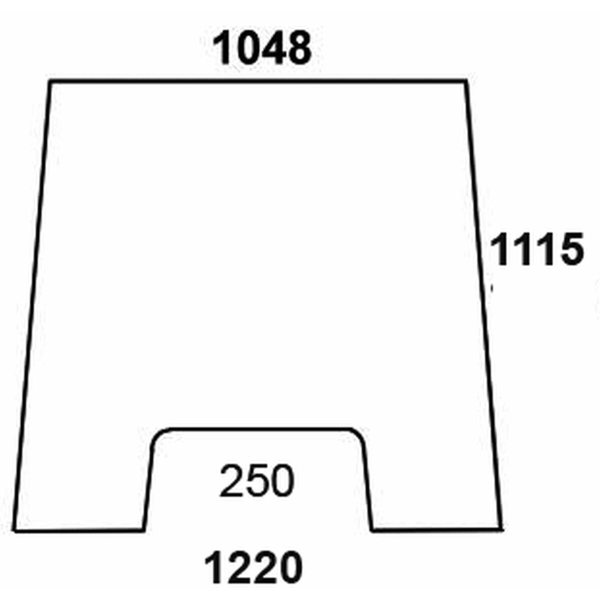 Frontscheibe - MF 3619177M1 - Kabine Serien 3000, 3100, 3600 Serie 3000, 3100, 3050, 3060, 3065, 3070, 3080,3085, 3090, 3095, 3115, 3120, 3125,...