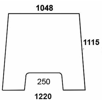 Frontscheibe - MF 3619177M1 - Kabine Serien 3000, 3100,...