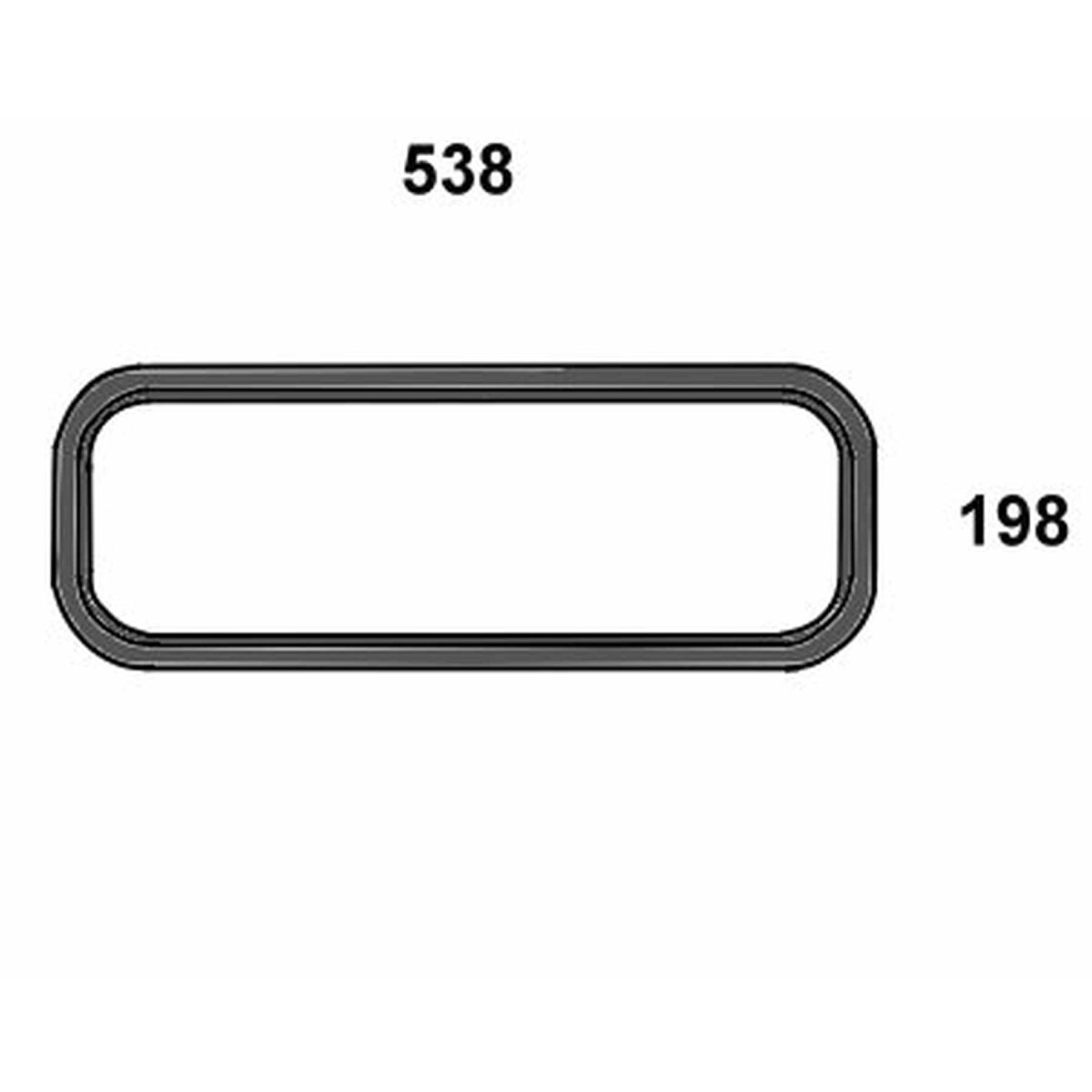 Heckscheibe unten - MF 3804726M2 - Kabine Serien 4200, 4300 Serie 4215, 4220, 4225, 4235, 4240, 4245, 4255, 4260, 4265, 4270 4315, 4320, 4325,...