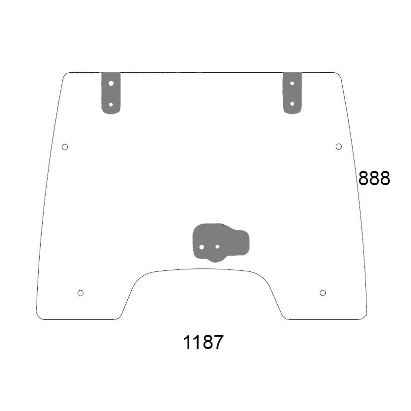 Frontscheibe - Mc Cormick 3674692M6, 3674692M2 - Kabine C-Max Serie C-Max 60, 75, 85, 90, 95, 100, 105, 110, T-Max T80, T90, T100, T110, T115