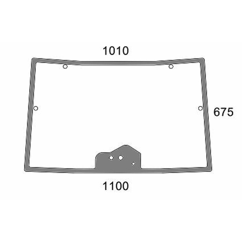 Frontscheibe A Kleine Kabine - Same 0.015.0354.0/10 - Kabine Agrofarm Neu Serie Same Dorado 60, 70, 80, 90, 100 Explorer 85, 100, 110