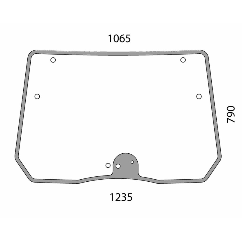 Frontscheibe B hohe Kabine - Same 0.016.8529.0/10; 0.019.9137.0 - Kabine Agrofarm Neu Serie Same Dorado 60, 70, 80, 90, 100 Explorer 85, 100, 110