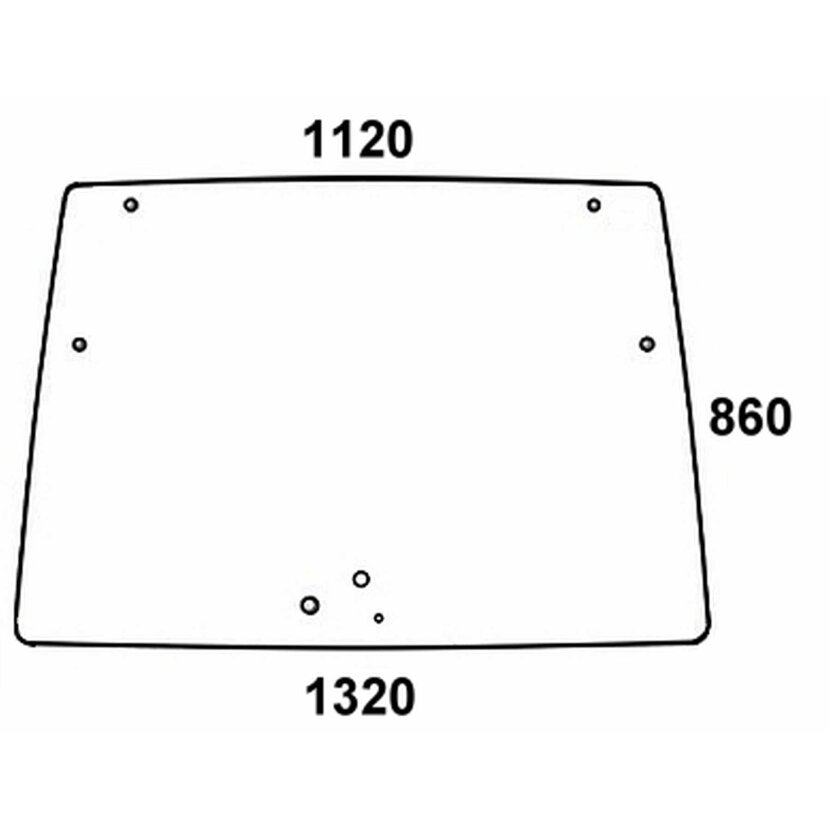 Frontscheibe - Same 04418946,0.020.8386.0/10 - Kabine SLH Serie Diamand II 230, 260, 270 Rubin 120, 135, 150, 160, 180, 200 Iron 130 DCR, 135 DCR, 140 DCR, 155 DCR, 160 DCR, 175 DCR, 185 DCR Iron 150 Continuo, 170 Continou, Iron 3.190 DCR, 3.210 DCR