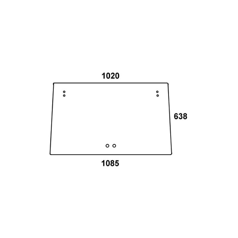 Frontscheibe - Steyr 1-34-471-021 - Kabine RS-2 Serie 8055, 8065, 8075