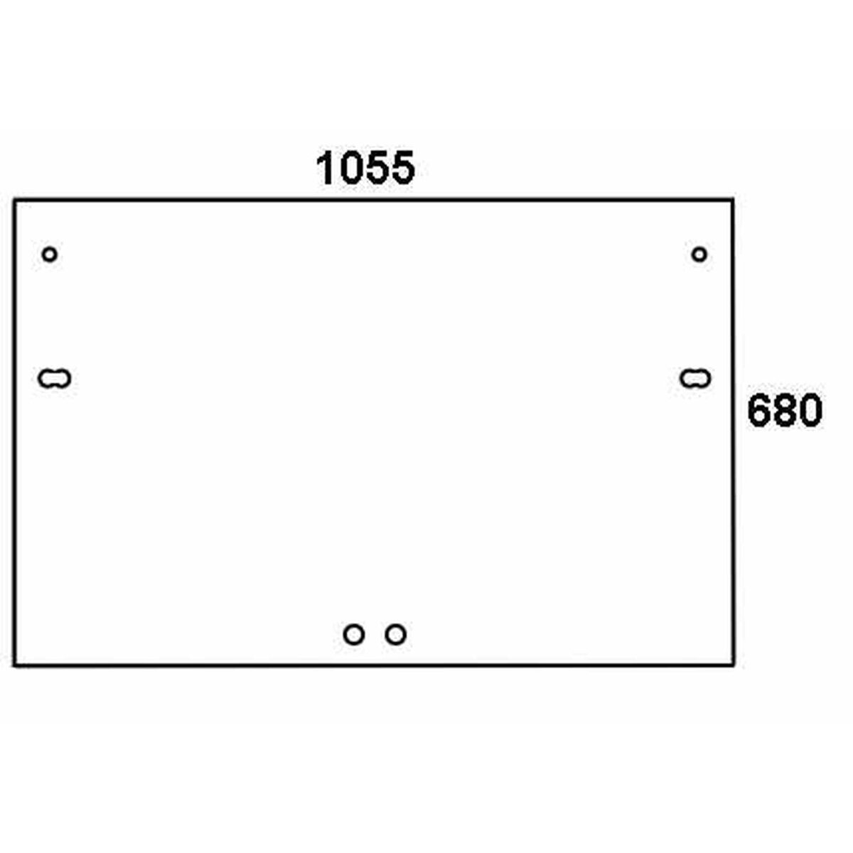 Heckscheibe - Steyr 1-34-371-215 - Kabine SK-1, SK-2 Serie 8060, 8070, 8080, 8090, 8100, 8110, 8120, 8130