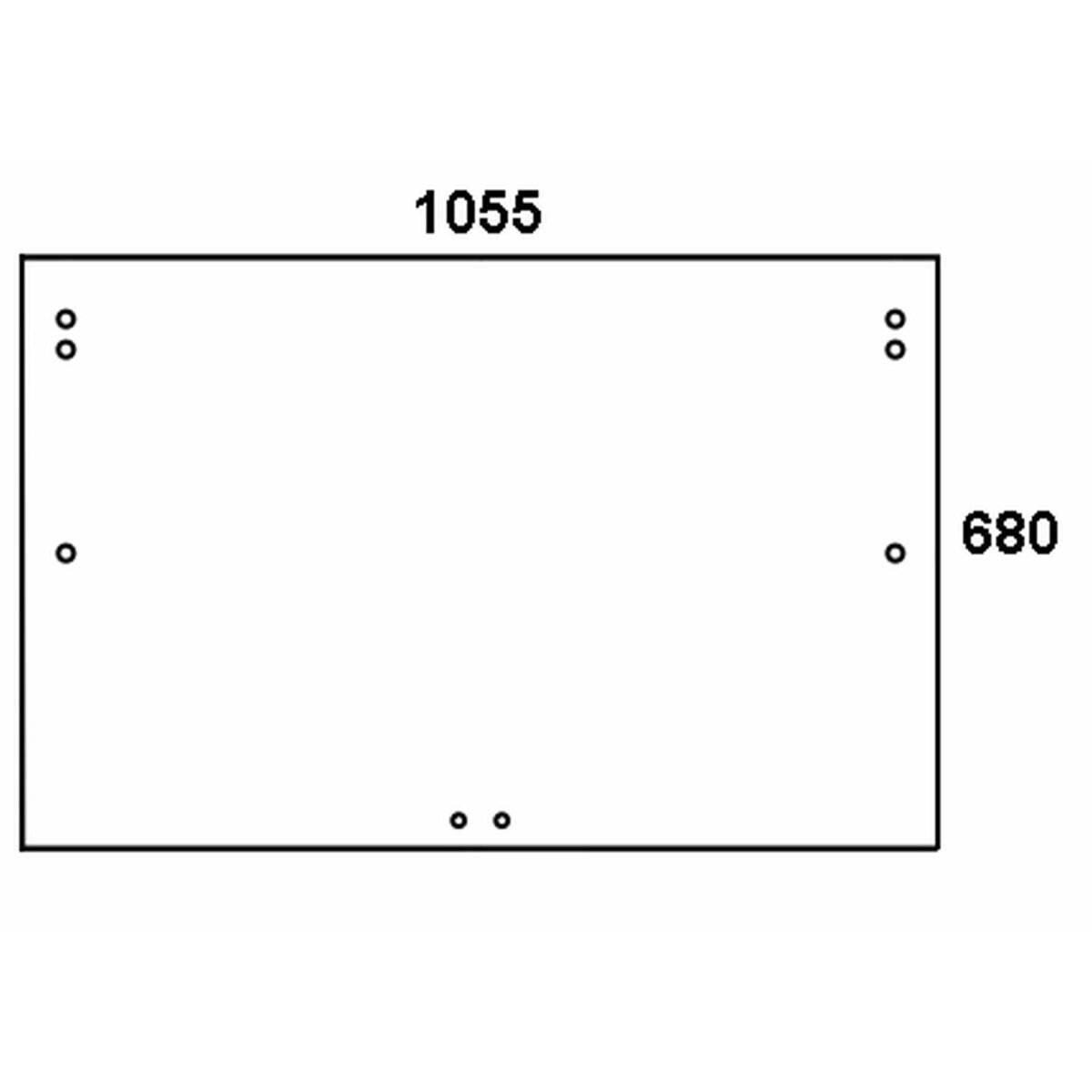 Heckscheibe - Steyr 1-34-171-087 - Kabine SK-1, SK-2 Serie 8060, 8070, 8080, 8090, 8100, 8110, 8120, 8130