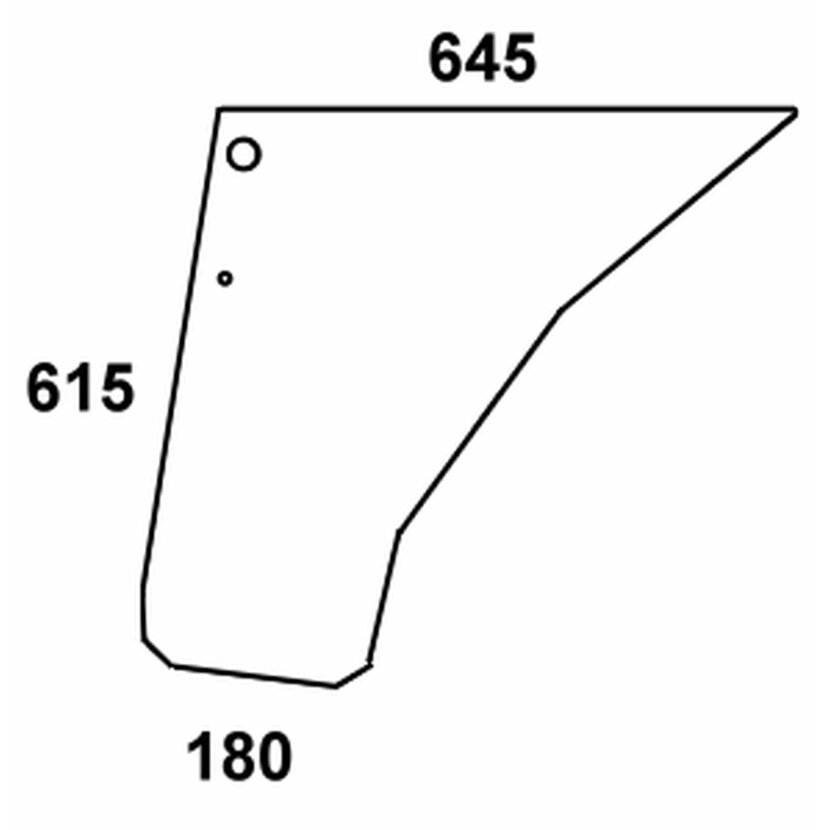 Türscheibe unten rechts / links - Steyr 1-34-703-118 - Kabine M Serie Serie M 948, 956, 958, 963, 968, 975