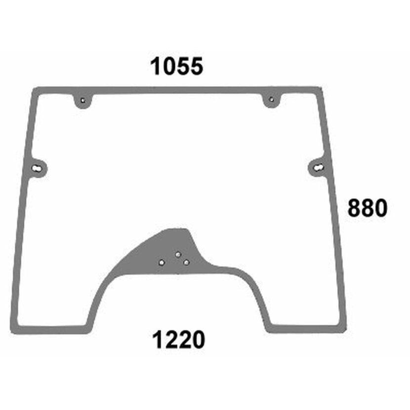 Frontscheibe - Steyr 1-34-671-060, 1-34-671-090 - Kabine CVT, CVX Serie M9078, 9086, 9094, 9105, 9115, 9125, 9145 CVT 120, 130, 150, 170 CVX 120, 130, 150, 170