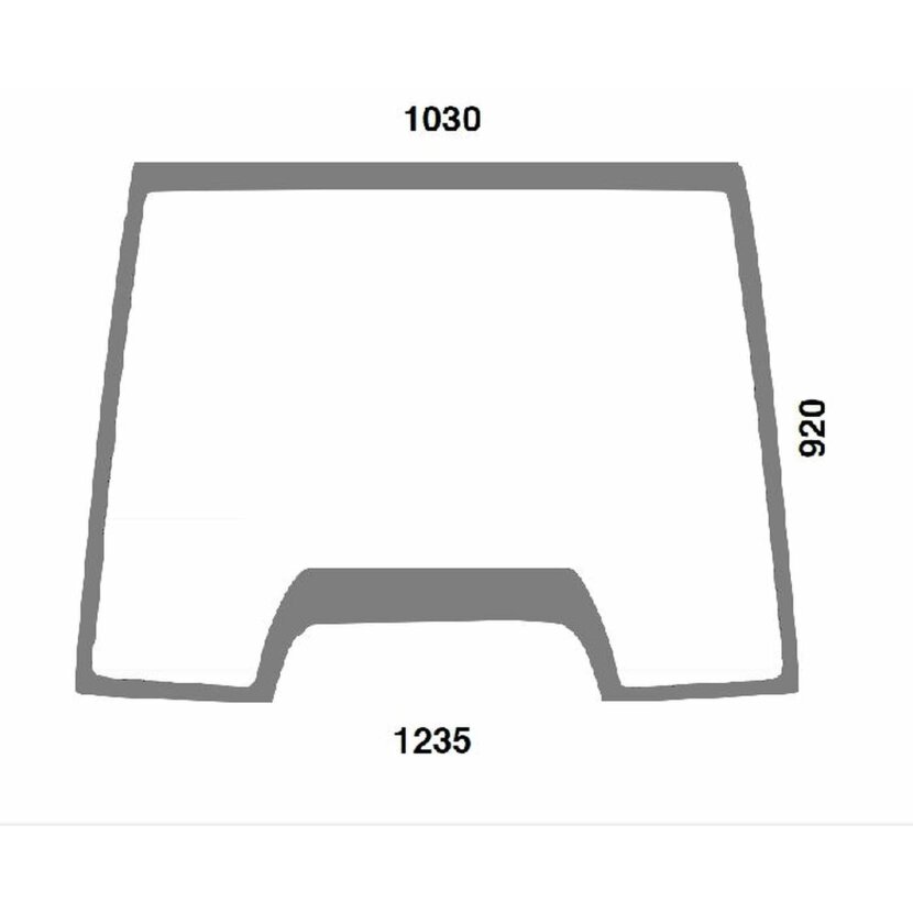 Frontscheibe - Steyr 1-34-671-067, 1-34-671-097 - Kabine CVT, CVX Serie M9078, 9086, 9094, 9105, 9115, 9125, 9145 CVT 120, 130, 150, 170 CVX 120, 130, 150, 170