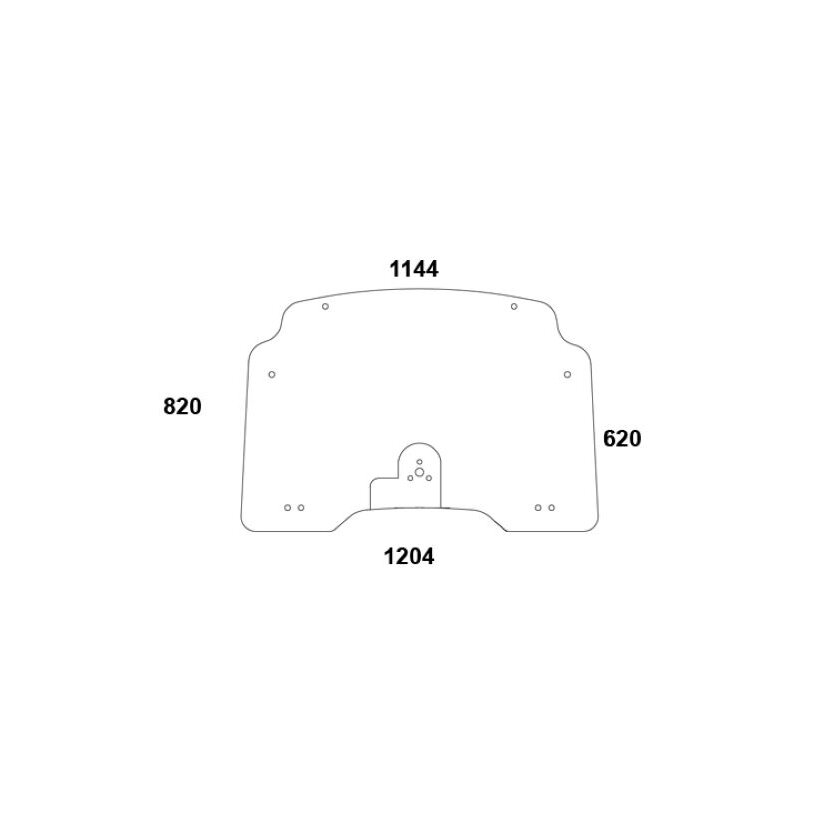 Frontscheibe - Steyr 47587574 - Kabine Farmall Serie Kompakt 4055, 4055S, 4065, 4065S, 4075, 4085, 4095, 4105, 4115