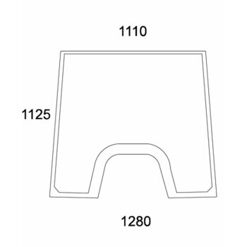Frontscheibe - Valtra 31515400 - Kabine T, TC, TCH, M,X,...