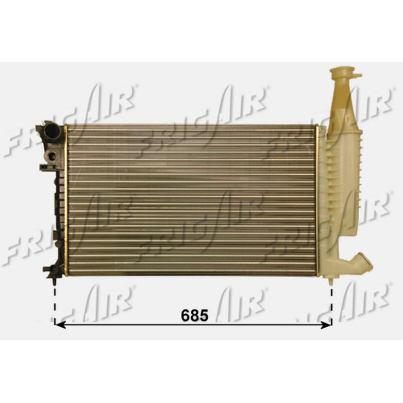 Kühler Citroen Berlingo-Peugeut Ranch 1.4-1.6-1.8 passend für 133303