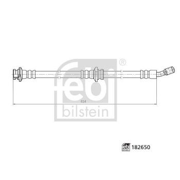 FEBI BILSTEIN Bremsschlauch 182650 für 46210-4EA0A
