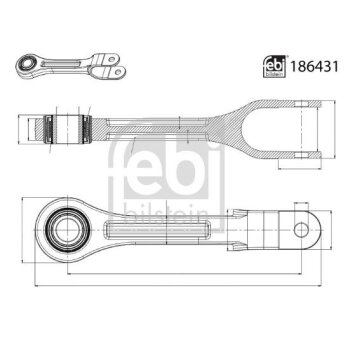 FEBI BILSTEIN Stange/Strebe, Stabilisator 186431 für...