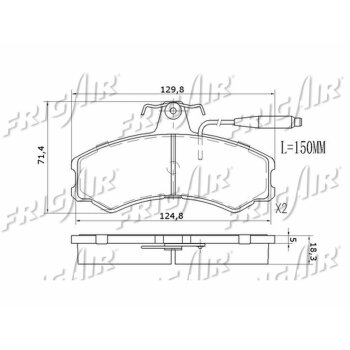 Bremsbelagsatz Alfa Ar6/Citroenc25/Fiat Ducato,Talento...