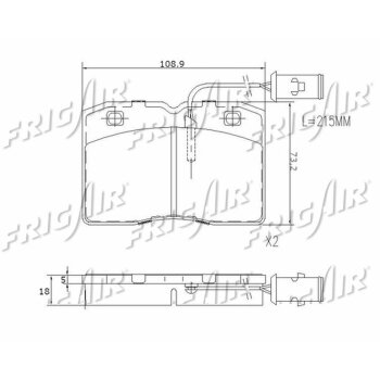 Bremsbelagsatz Iveco Daily Ii passend für 1906039