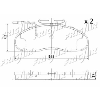 Bremsbelagsatz Renault - Nissan passend für 7701203700