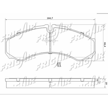 Bremsbelagsatz Iveco Daily/ Nissan Cabstar passend...