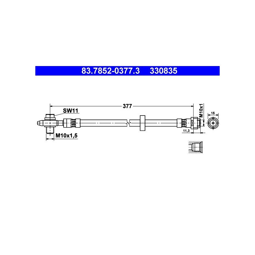 ATE Bremsschlauch 83.7852-0377.3 - 83785203773