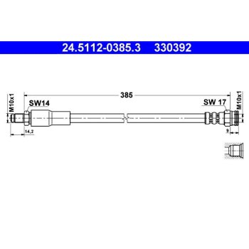 ATE Bremsschlauch 24.5112-0385.3 - 24511203853 für...