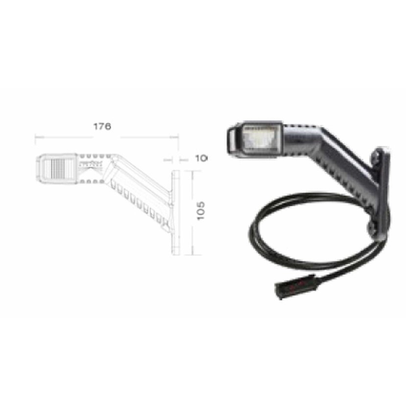 ASPÖCK LED-Umrissleuchte Superpoint IV - 31-3103-184 - 313103184 - 31-3103-187 - 313103187