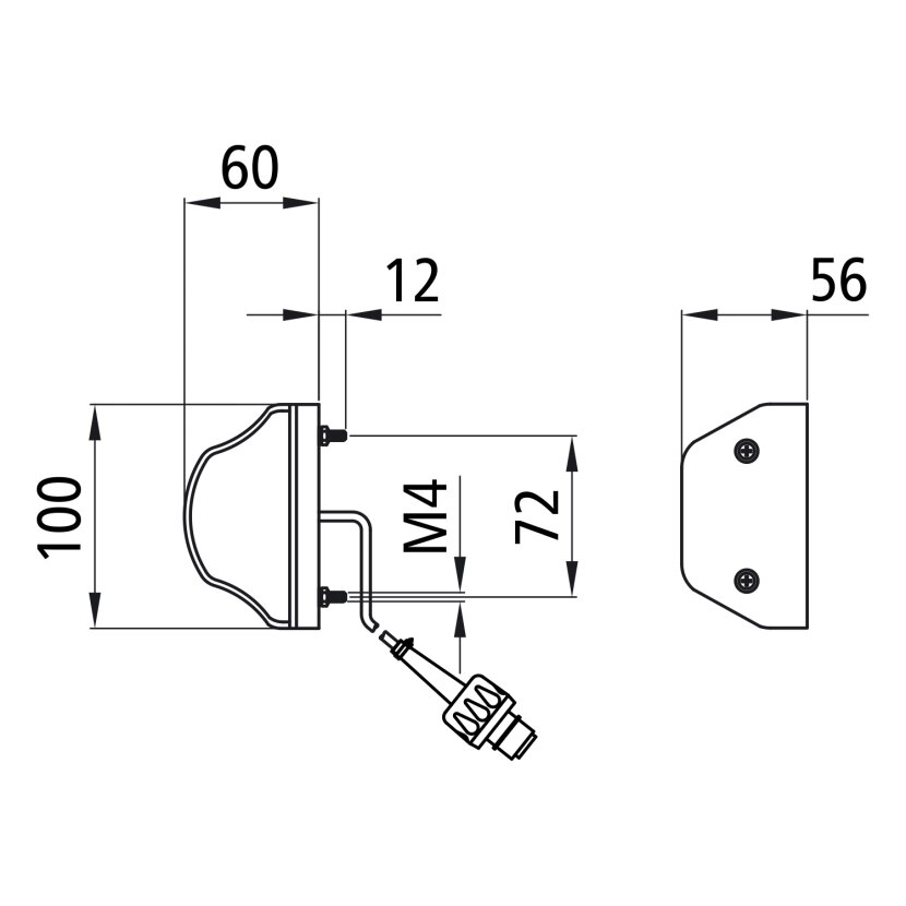 Aspöck Regpoint, 24 V, KZL, 2,50 m, 2-polig ASS - 36-3007-044 - 363007044 - 36-3007-047 - 363007047