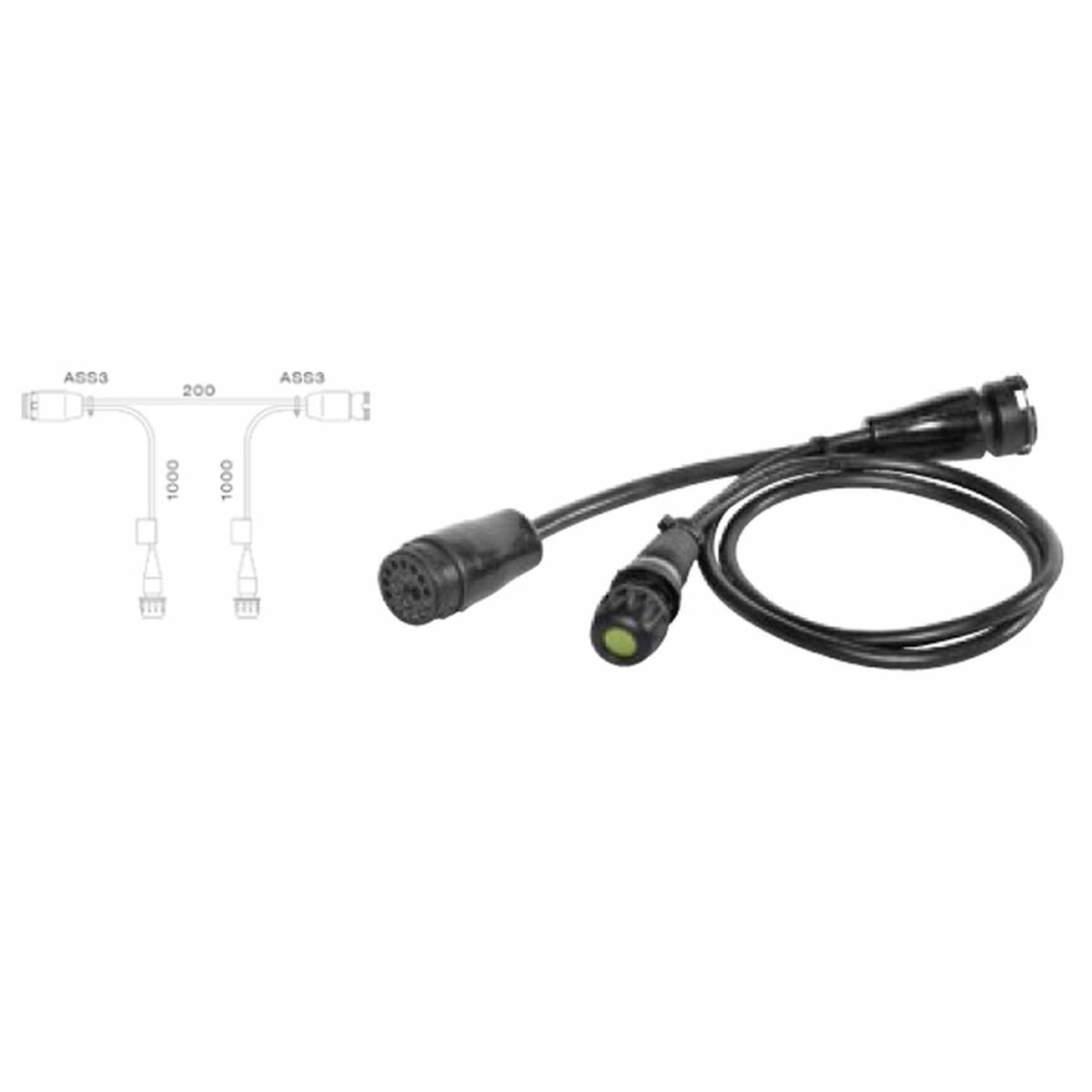 ASPÖCK Zwischenadapter Hauptkabel, 17-pol. ASS LP20/LP30, für RFS 