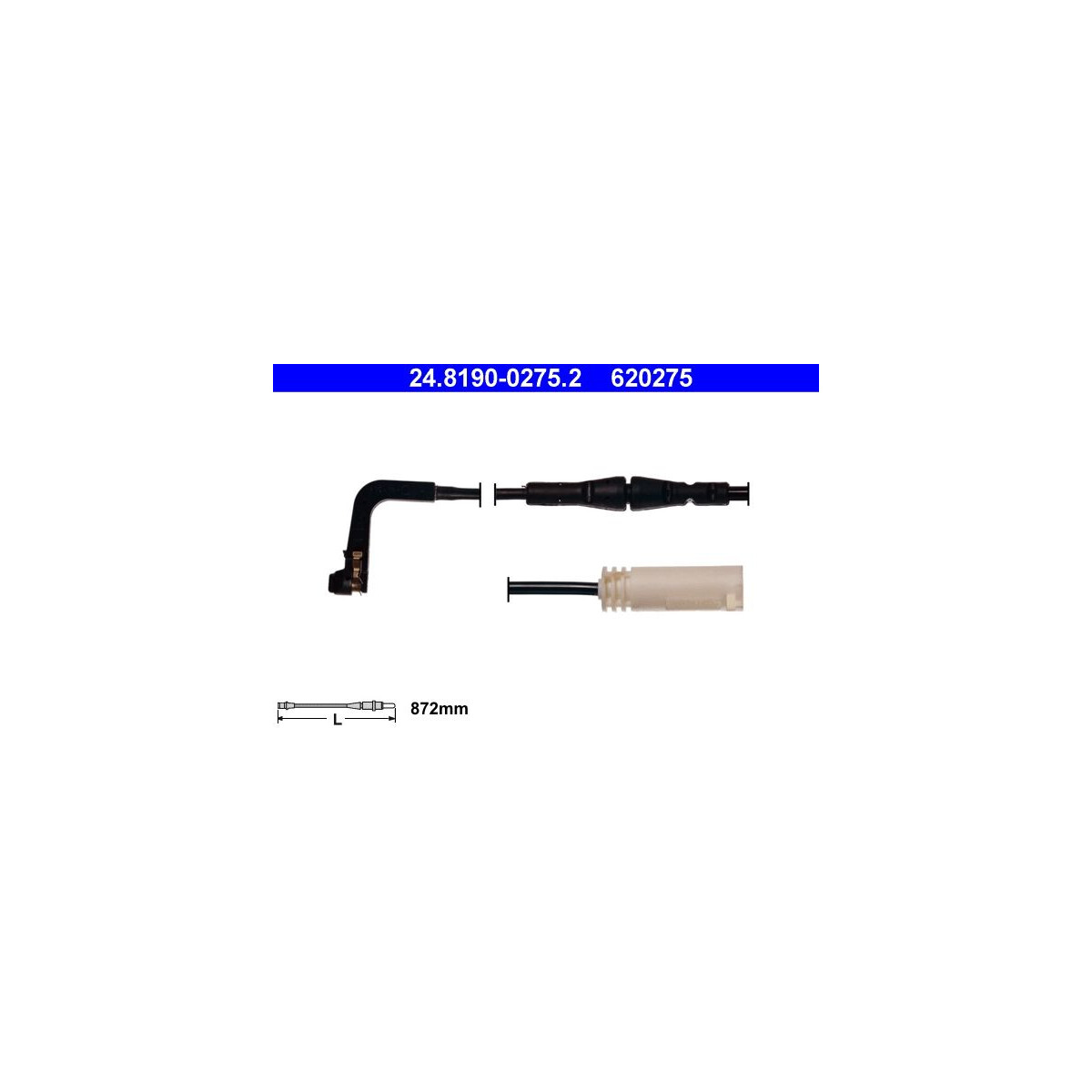 ATE Warnkontakt, Bremsbelagverschleiß 24.8190-0275.2 - 24819002752 für 34 35 6 763 667