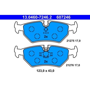 ATE Bremsbelagsatz, Scheibenbremse 13.0460-7246.2 -...