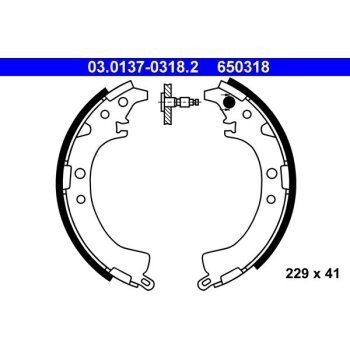ATE Bremsbackensatz 03.0137-0318.2 - 03013703182 für...