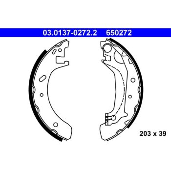 ATE Bremsbackensatz 03.0137-0272.2 - 03013702722 für...