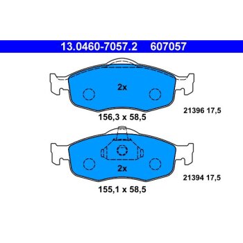 ATE Bremsbelagsatz, Scheibenbremse 13.0460-7057.2 -...
