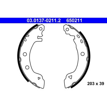 ATE Bremsbackensatz 03.0137-0211.2 - 03013702112 für...