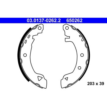 ATE Bremsbackensatz 03.0137-0262.2 - 03013702622 für...